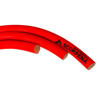 Тяга d16мм Scorpena RED, на отрез 10 см, двухкомпонентная, латексная