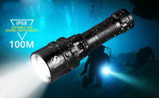 Суперяркий светодиодный фонарь для подводной охоты н-618