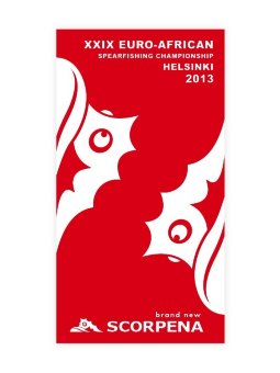 Полотенце Scorpena, красное, для Чемпионата, 80х150